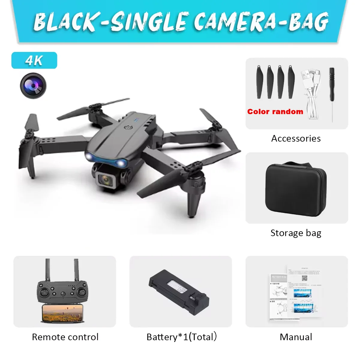 Eachine Drone E58 - Dual-Kamera E99Pro HD Drohne mit WiFi